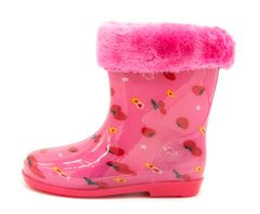 Резинові чоботи для дівчинки Dual Рожевий (007-301 pink (29 (19 см))