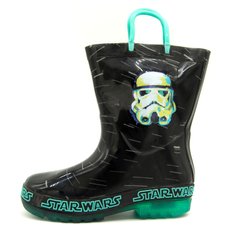 Гумові чоботи, що світяться для хлопчика Star Wars Чорно-Зелений (StarWars black-green (28 (17,5 см))