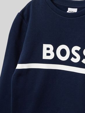 Свитшот детский BOSS Boys Blue Sweatshirt Голубой (J52246 blue lav25 (12 лет (XS))