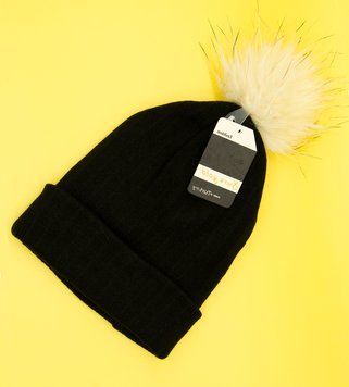 Шапка для женщин No brand Білий (TUR 2089 white-black (all size)