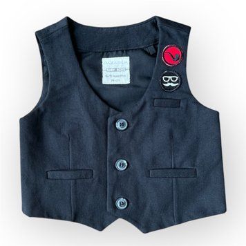 Жилетка для мальчика Piazza Italia Черный (PIT1501 138 black (6-9 мес (74 см))