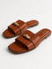 Шлепанцы в стиле Hermes Meideli Женские Рыжий 36 (23,5 cм) (d505 brown)