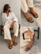 Шлепанцы в стиле Hermes Meideli Женские Рыжий 36 (23,5 cм) (d505 brown)