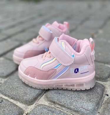 Хайтопи для дівчинки BBT Kids Рожевий (R5879 pink (28 (18 см))