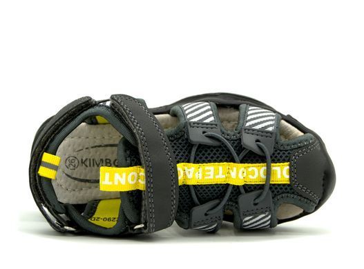 Закриті сандалі для хлопчиків Kimboo Сіро-жовтий (DR2290-2D grey-yell (26 (17 см))