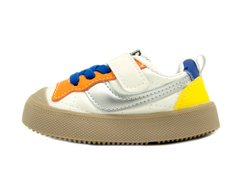 Кросівки для хлопчика Леопард Білий, оранж, Синій (AB16 wh-or-bl (16 (11,5 см))