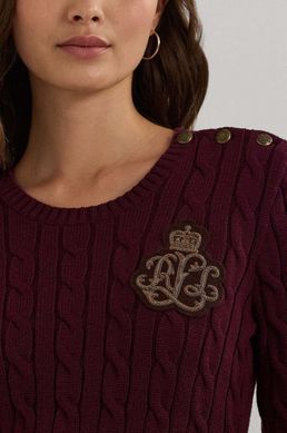 Бавовняний светр Ralph Lauren жіночий Бордовий (LR bordo lav25 (M)