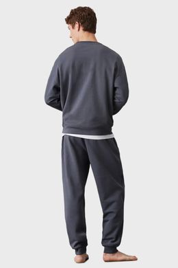Спортивные штаны джогеры Calvin Klein на флисе мужские Серый (NM2687 grey lav25 (L)