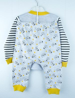 Піжама для хлопчика Maibella сіро-жовтий (MAI19-206 grey-yell (12-18 months 80-86 см)