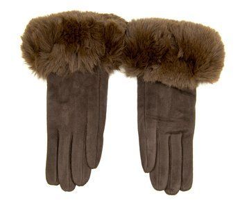 Перчатки женские Ronaerdo Темно коричневый (DR164 d-brown (all size (длина 24 см)))