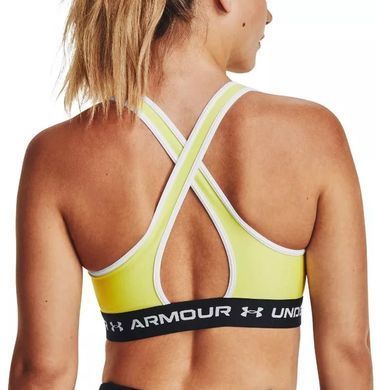 Спортивний Топ Under Armour Crossback Mid Bra-YLW жіночий Салатовий (UA 1361034 green lav25 (XS)
