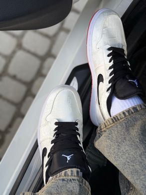 Кеди Nike Air Jordan 1 Low Fearless No brand Чоловічі Білий 41 (26,5 см) (A566 white)
