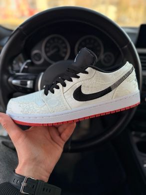 Кеди Nike Air Jordan 1 Low Fearless No brand Чоловічі Білий 41 (26,5 см) (A566 white)