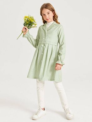 Плаття, пальто для дівчинки SHEIN М'ятний у горошок (JIT7074222 mint (152 см (11-12 лет))