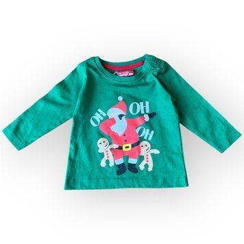 Новогодний лонгслив кофта на кнопках для мальчика Piazza Italia Зеленый (PIT1501 141 green (3-6 мес (68 см))