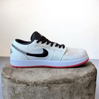 Кеди Nike Air Jordan 1 Low Fearless No brand Чоловічі Білий 41 (26,5 см) (A566 white)