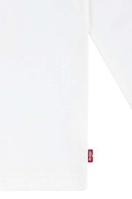 Бавовняний дитячий лонгслів Levi's GIDDY UP LS TEE для хлопчика Молочний (428 pvu white (92 (2A))