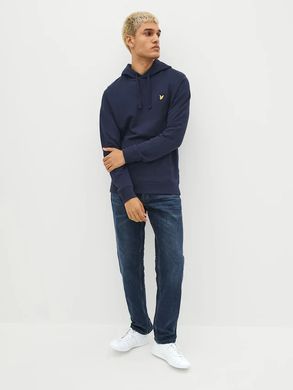 Хлопковый пуловер Lyle & Scott худые мужские Темно-Голубой (Lyle Fly dark navy lav25 (M)