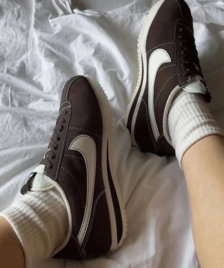 Кроссовки Nike Cortez W женские No brend Шоколадный (HD81 chocolate (36.5 (23 см))