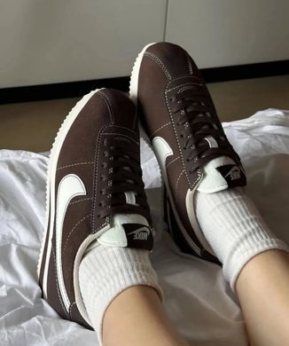 Кроссовки Nike Cortez W женские No brend Шоколадный (HD81 chocolate (36.5 (23 см))