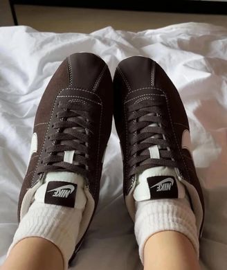 Кроссовки Nike Cortez W женские No brend Шоколадный (HD81 chocolate (36.5 (23 см))