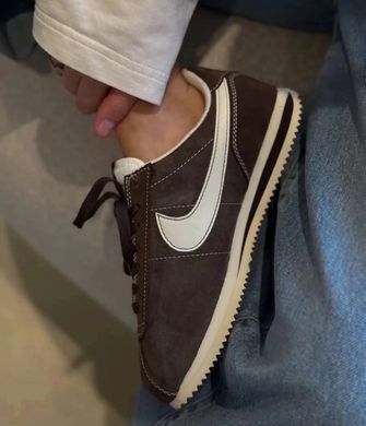 Кроссовки Nike Cortez W женские No brend Шоколадный (HD81 chocolate (36.5 (23 см))