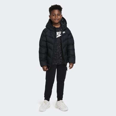 Куртка Nike K NSW SYNFL HD JKT детская Черный (81917 black lav25 (6-7 years (116-122))