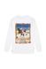 Бавовняний дитячий лонгслів Levi's GIDDY UP LS TEE для хлопчика Молочний (428 pvu white (92 (2A))