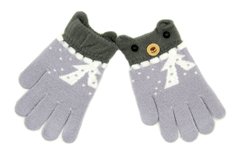 Рукавички для діток RuBi Світло-сірий (C207 l-grey (3-5 років (обхват 13 см, довжина рукавиці 13,5 см))