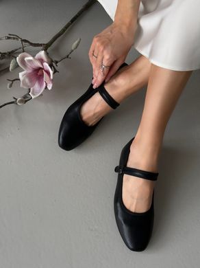 Балетки Мері Джейн з ремінцем Loretta Жіночі Чорний 36 (23,5 см) (X348 black)