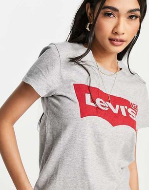 Футболка женская Levi's batwing logo Серый (17369-0263 grey lav25 (S)