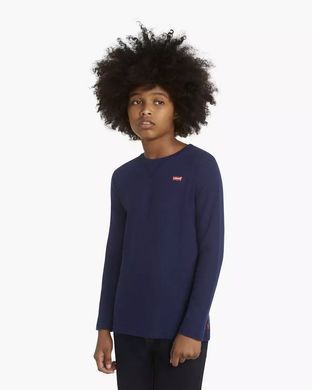 Вафельный лонгслив Термоджерси Levi's&reg; Thermal Tee для мальчика Синий (892 pvu navy (128 (8A))