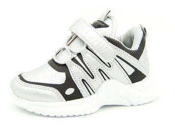 Кросівки для хлопчиків No brend Сіро-Чорний (E8083-3 silver-black (36 (21,5 см))