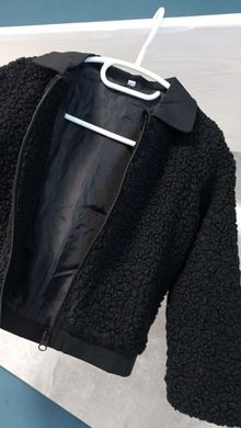 Зіп кардиган для дітей Shein Чорний (s202101129 black (160 см)