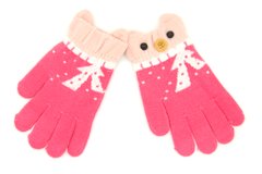 Рукавички для дівчинки RuBi Темно-розовий (C207 d-pink (3-5 років (обхват 13 см, довжина рукавиці 13,5 см))