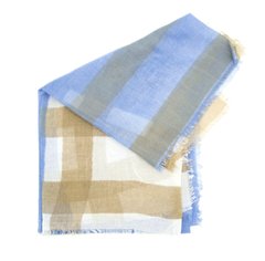 Шарф для жінок Bruno Rossi коричнево-голубий (CH117 brown-blue (115*120 см)
