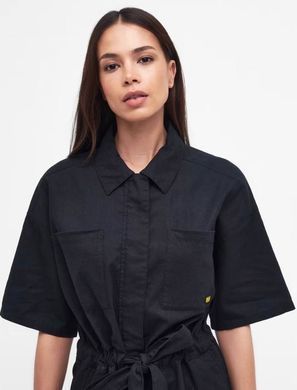 Жіночий комбінезон Barbour International Rosell із суміші бавовни та льону Чорний (LDR0760 black lav25 (XL (EUR 42))