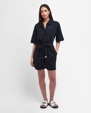 Жіночий комбінезон Barbour International Rosell із суміші бавовни та льону Чорний (LDR0760 black lav25 (XL (EUR 42))