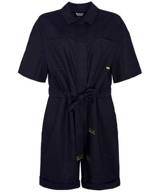 Жіночий комбінезон Barbour International Rosell із суміші бавовни та льону Чорний (LDR0760 black lav25 (XL (EUR 42))