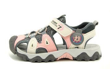 Босоножки для девочки EeBb Серый с розовым (041-3 grey-pink2 (37 (24 см))