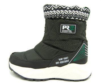 Дутики для мальчиков Alemy Kids Темно-Серый с зеленым оттенком (KM733B dgrey-green (36 (23 см))