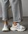Кроссовки в стиле Balenciaga кожаные No brand Женские Бело-серебристый 36 (23,5 см) (F7299 white-silver)