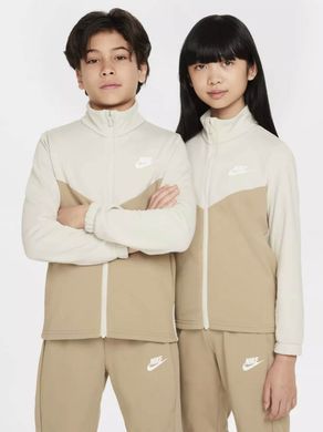Детский спортивный костюм NIKE (толстовка+брюки) Коричневый (FD3067-072 brown lav25 (137-147))
