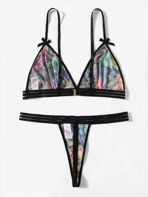 Комплект женского нижнего белья Shein Черный (H020 black (1XL (EU46))