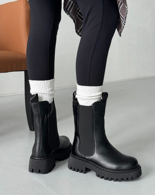 Зимние ботинки челси женские Meideli Черный (D41 black (36 (23,5 см))