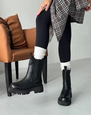 Зимние ботинки челси женские Meideli Черный (D41 black (36 (23,5 см))