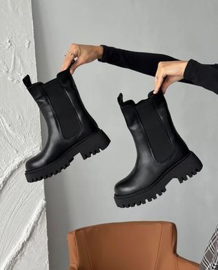 Зимние ботинки челси женские Meideli Черный (D41 black (36 (23,5 см))