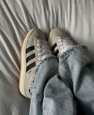 Кросівки Adidas Campus No brand Унісекс Сіро-бежевий 36 (23,5 см) (b243 grey-beige)