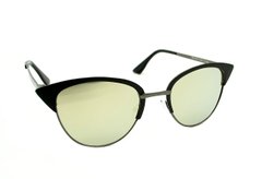 Сонцезахисні окуляри для жінок Aedoll Чорно-зелений (6006 black-green (ширина з оправою 13 см, висота з оправою 5 см, довжина дужки 13,5 см)
