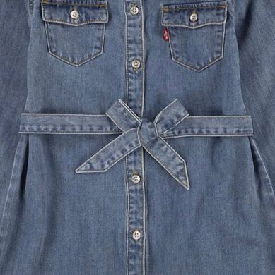 Джинсова сукня Levi's для дівчаток у блакитному кольорі. (J350 pvu milestone (140 (10A))